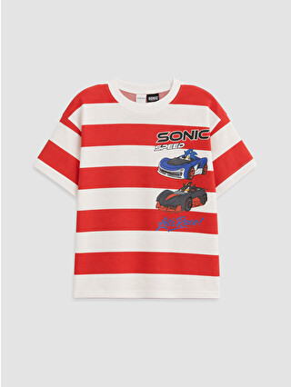Bright Red Printed