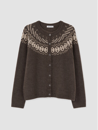 Brown Jacquard