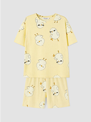 Light Yellow Printed