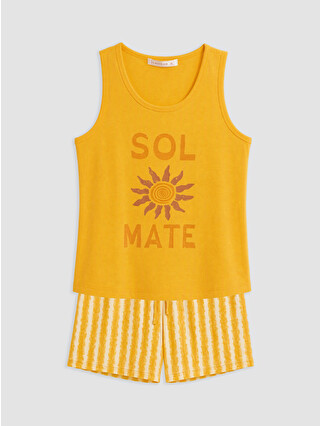 Yellow Printed
