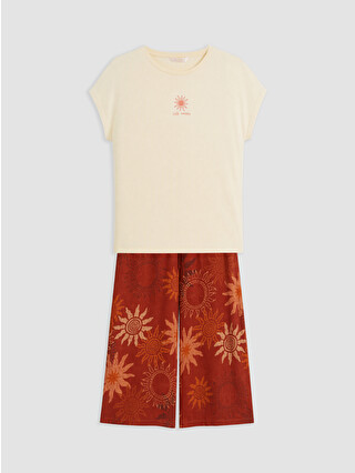 Orange Printed