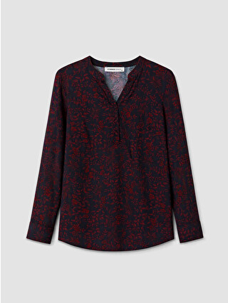 Dark Bordeaux Printed