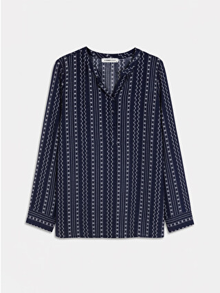 Dark Navy Printed