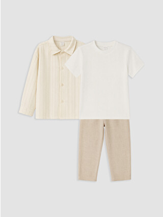 Cream Striped
