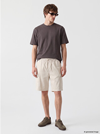 XSIDE Regular Fit Men's Twill Cargo Shorts - S68213Z8-R7Z | LC Waikiki