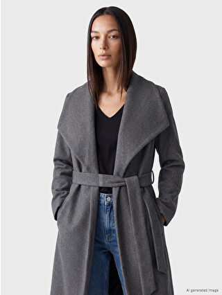 LCW EVERYDAY Double Breasted Collar Women's Cachet Overcoat