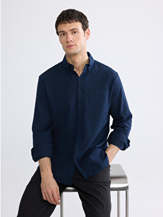 SOUTHBLUE Men's Regular Fit Gabardine Shirt - W60962Z8-RFH | LC