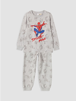 Grey Melange Printed