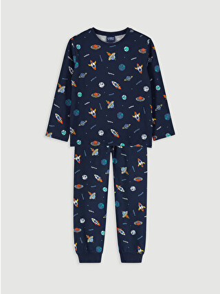 Navy Printed