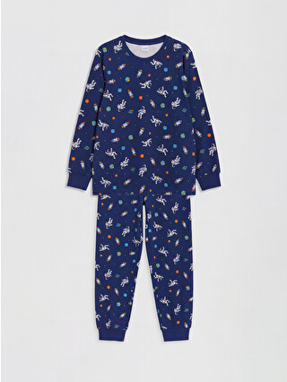 Navy Printed