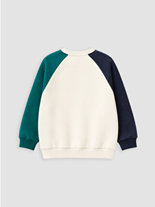 LCW baby Bej New York Baskılı Erkek Çocuk Sweatshirt - W66678Z1