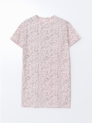 Açık Pembe Baskılı