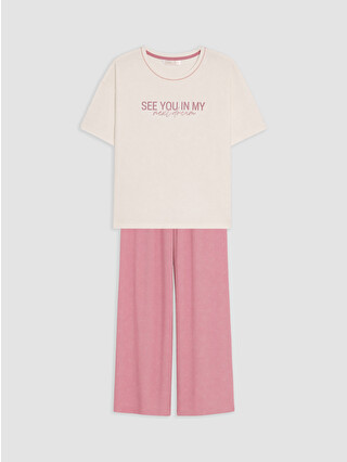 Pembe Baskılı