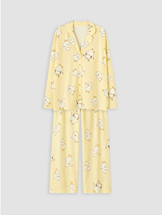 Yellow Printed