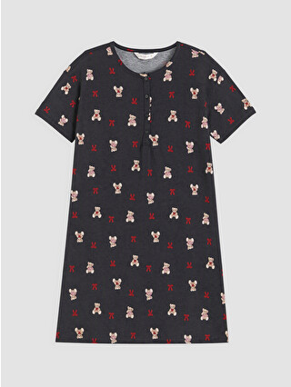 Dark Grey Printed