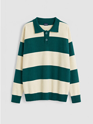 Mid Green Striped