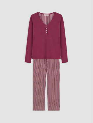 Dark Red Striped