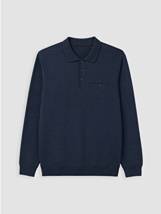 Navy Jacquard