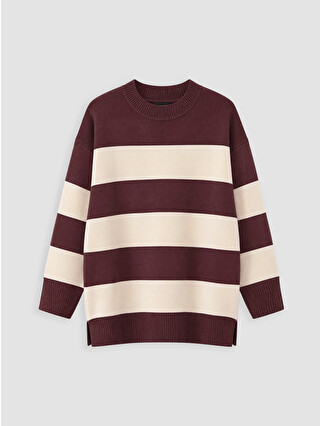 Dark Bordeaux Striped