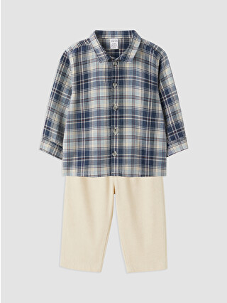 Blue Checked
