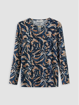 Light Navy Printed