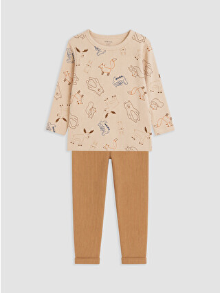 Beige Printed