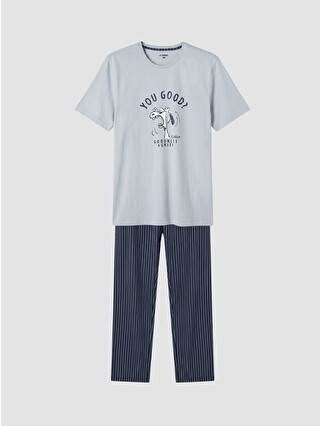 Navy Printed