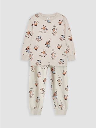 Light Beige Printed