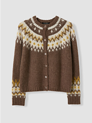 Brown Jacquard