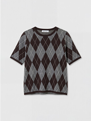 Brown Jacquard