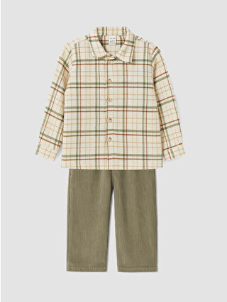Beige Checked