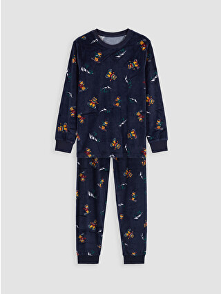 Navy Printed