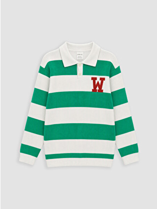 Mid Green Striped