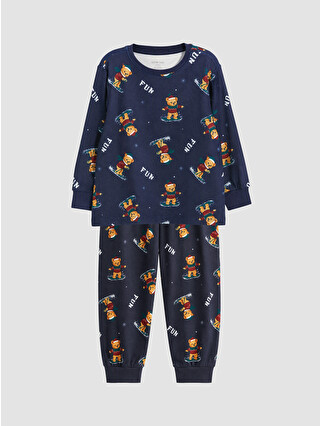 Navy Printed