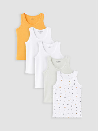 White Printed