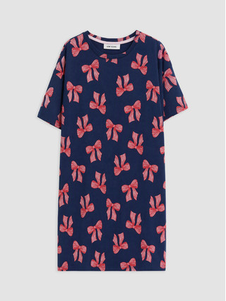 Navy Printed
