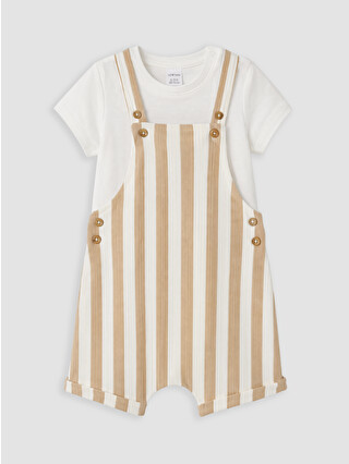 Dark Beige Striped