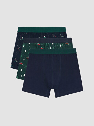 Navy Printed