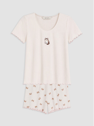Pale Pink Printed