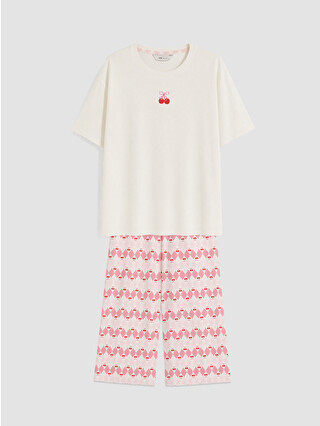 Pale Pink Printed