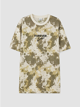 Khaki Printed
