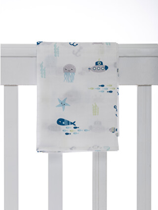 Bleu Marine Imprimé