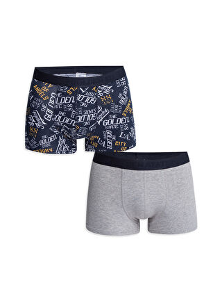 Navy Printed