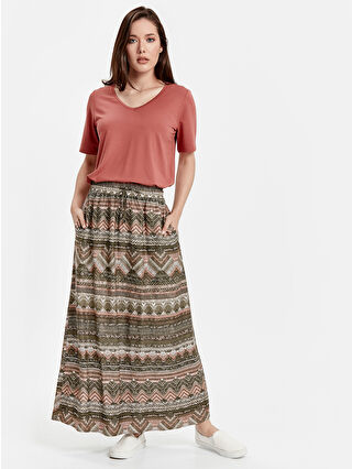 Khaki Printed