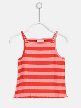 Bright Red Striped
