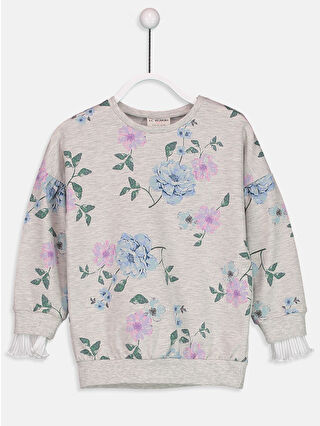 Açık Gri Baskılı