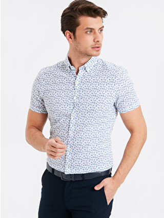 Navy Printed