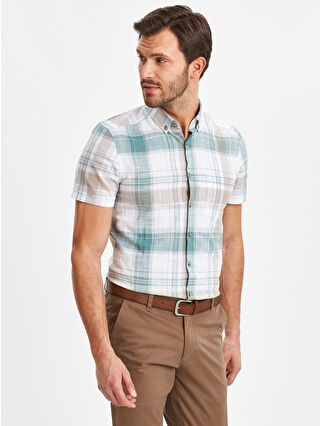 Beige Checked