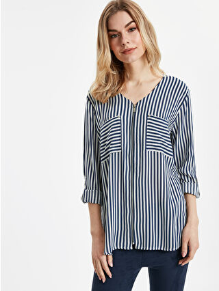 Navy Striped