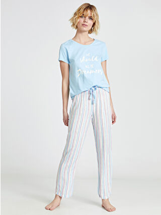Light Blue Striped